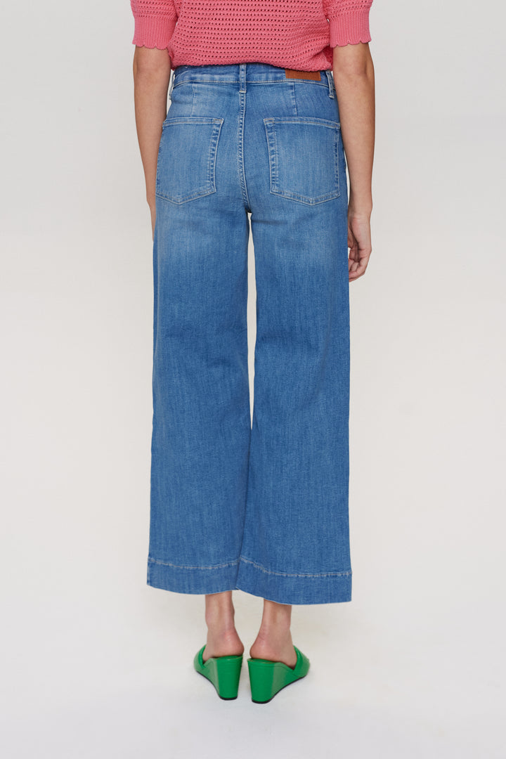 NUPARIS JEANS CROPPED LIGHT BLUE