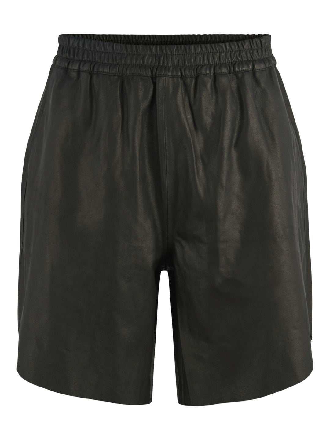 YASpiri hw Long leather shorts